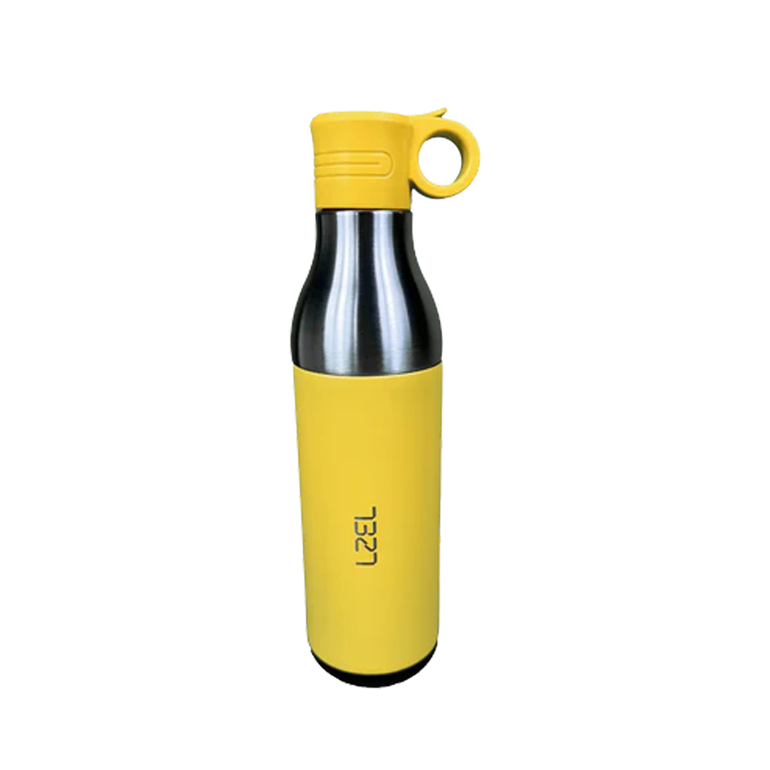LZEL Natura Elva Vacuum Bottle Dual 400 mL + 400 mL | Yellow Aluminum LZEL Natura Elva Vacuum Bottle Dual 400 mL + 400 mL | Yellow Aluminum